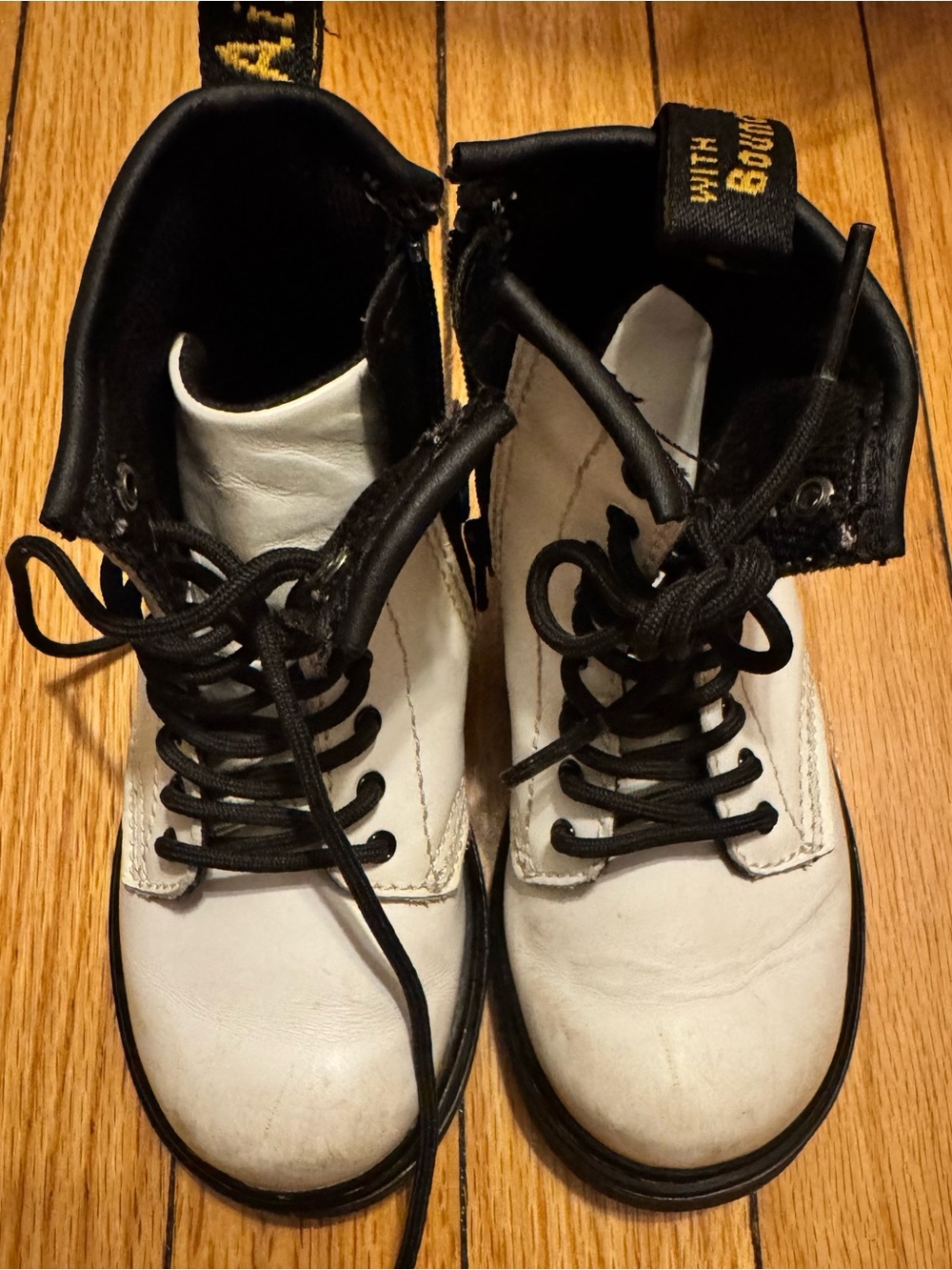 Doc Martens White Boots Toddler Size 8